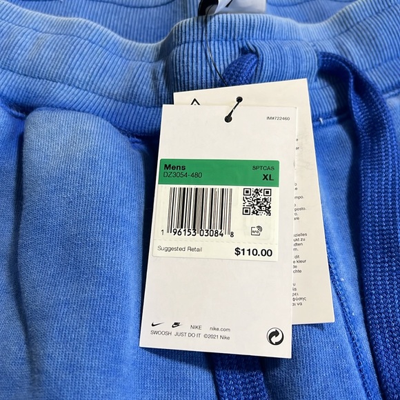 Nike AF1 Blue Standard Fit Taper Leg Sweatpants Joggers - Size XL NWT RARE - Picture 4 of 11